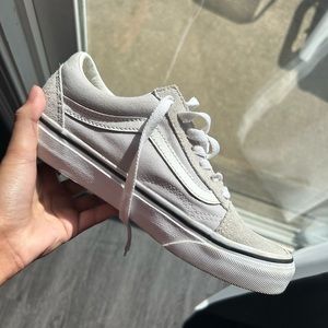 light gray vans never worn
